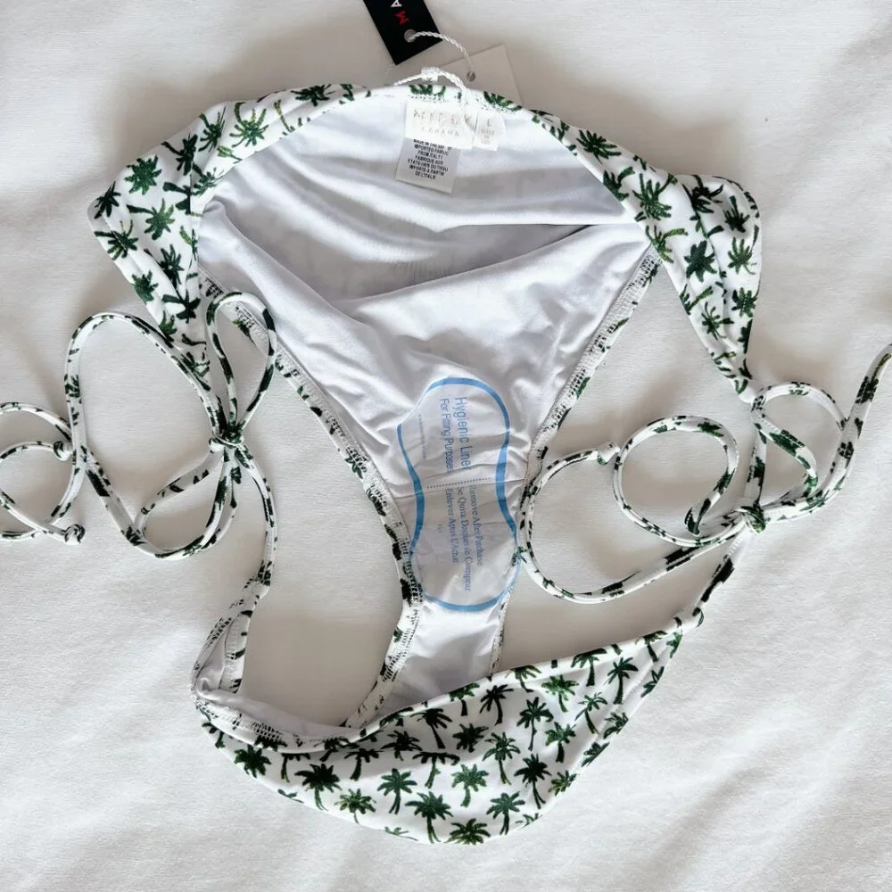 Milly Cabana Fiji bikini bottoms large women's swimsuit bathing suit white - Picture 11 of 12